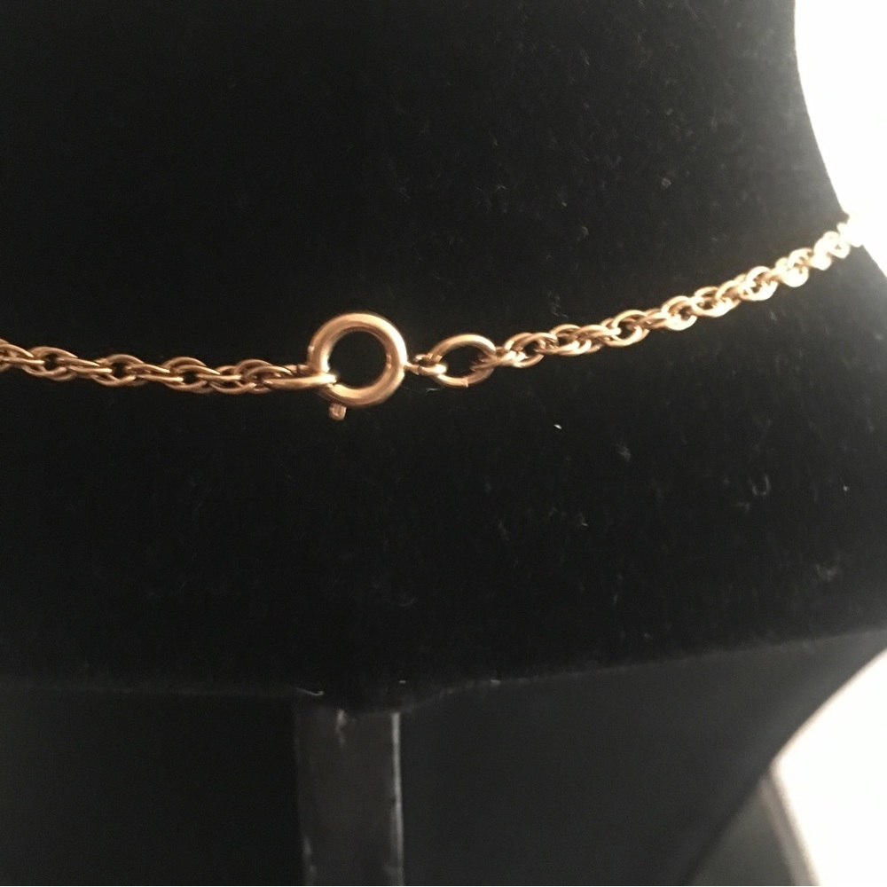 Necklace With Purple Glass Stones - Picture 6 of 7